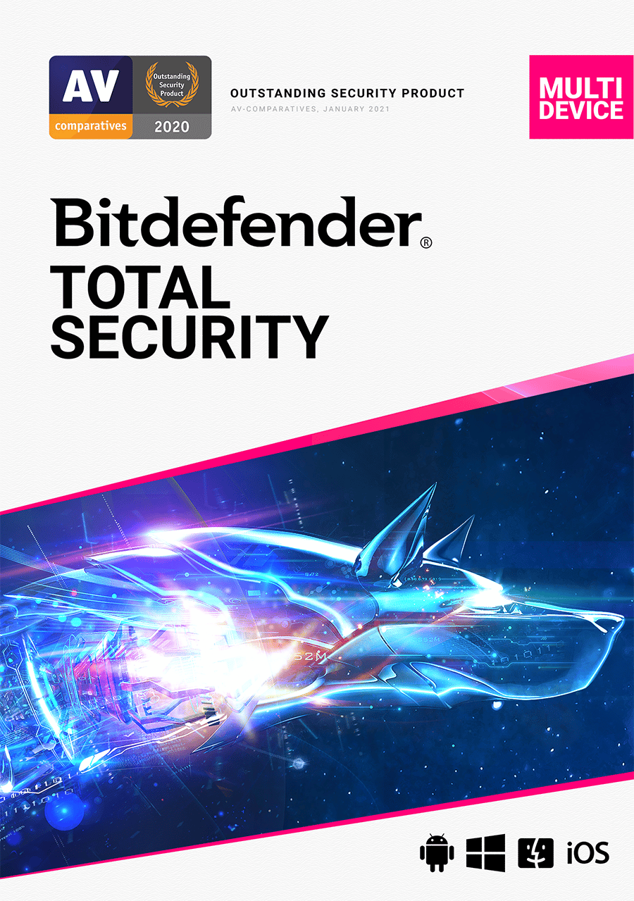 Bitdefender Total Security هو أقوى حل للأمن السيبراني لجميع الأجهزة