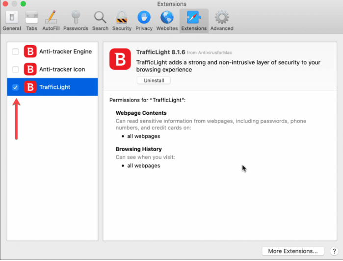 Adding Bitdefender Trafficlight in macOS High Sierra 10.13 Using Bitdefender Antivirus App Part 3