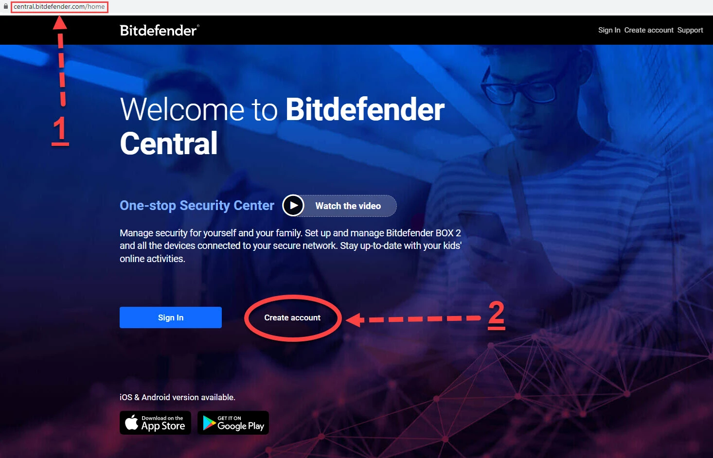 Bitdefender Account Registration